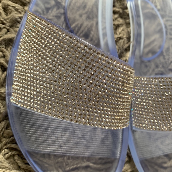 FashionNova | rhinestone slides size 7 - Picture 6 of 8